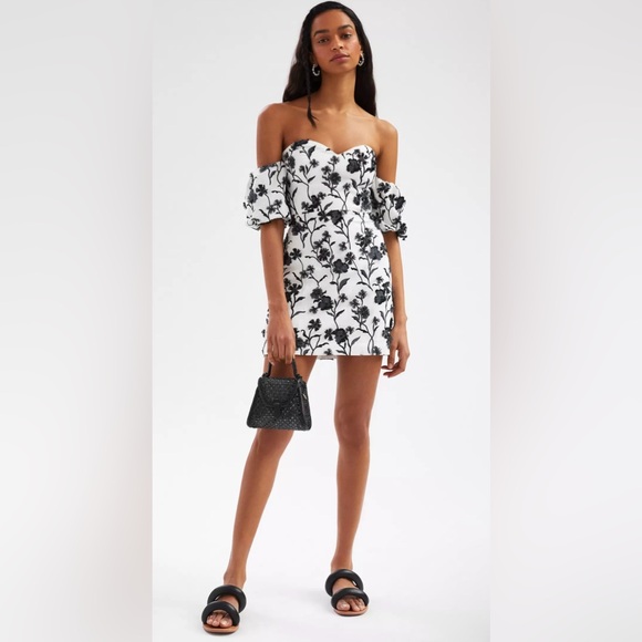 Anthropologie Dresses & Skirts - NWT Anthropologie Sabrina Puff-Sleeve Appliqué Mini Dress – Women’s Size 12